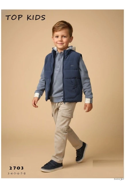 3-8 YEAR Girl PANT SUIT WITH VEST