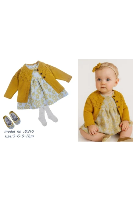 3-12 месяц девочка Кардиган платье