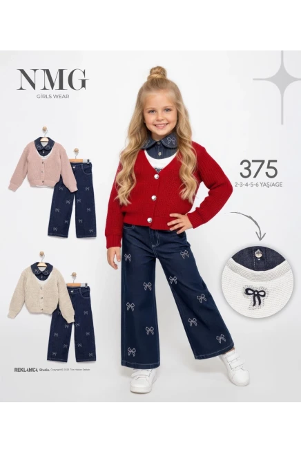 2-6 YEAR Girl PANT SUIT WITH JUMPER