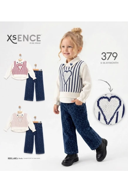 6-36 MONTH Girl PANT SET WITH SWETER VEST