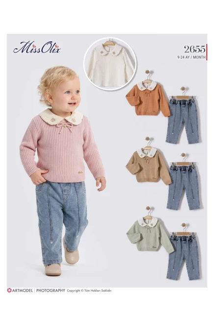 Kazaklı Bluzlu Pantolonlu Takım