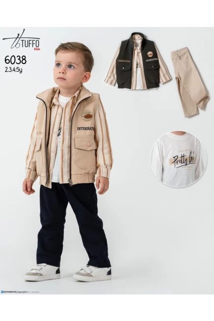 2-5 سنة صبي بدله جيله مع سروال