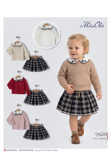 Kazaklı Bluzlu Etekli Takım