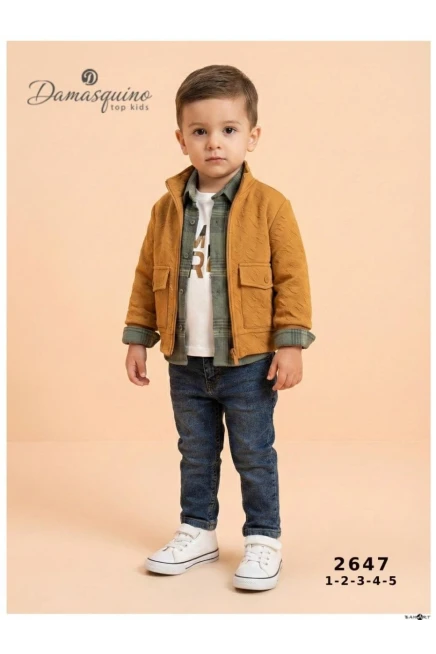 1-5 سنة صبي بدله ستره مع سروال