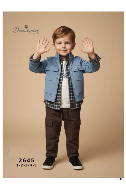 1-5 سنة صبي بدله ستره مع سروال