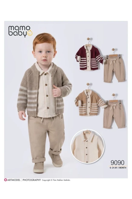 6-24 месяц мальчик Кардиган брюки костюм