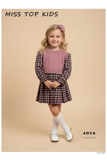 1-5 سنة فتاة فستان مع جيله