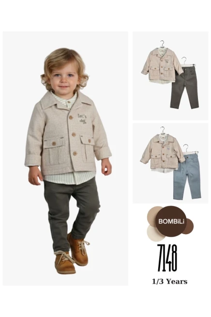 1-3 ГОДА девочка Костюм с пиджаком и брюками