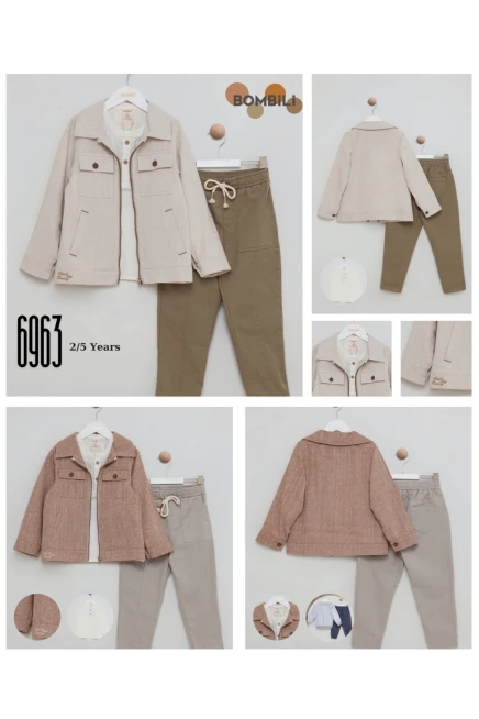 2-5 سنة صبي بدله ستره مع سروال