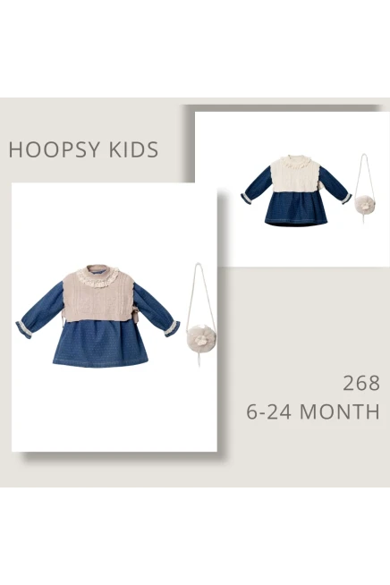 1-4 سنة فتاة فستان مع جيله