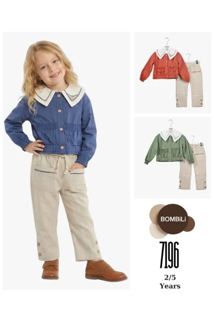 2-5 سنة فتاة بدله قميص مع سروال