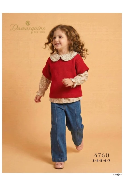 3-7 سنة فتاة     طقم سترة وبنطال