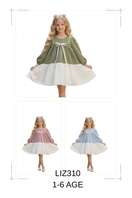1-6 سنوات فتاة فستان