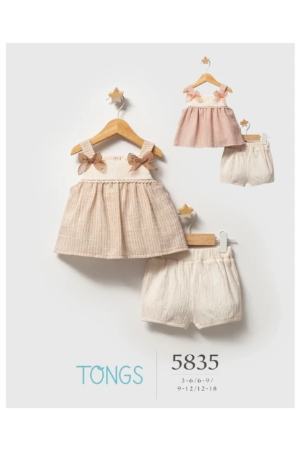 3-18 شهر فتاة بلوزة طقم شرط