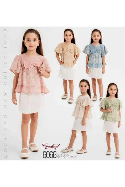 6-9 YEAR Girl SKIRT SET WITH BLOUSE