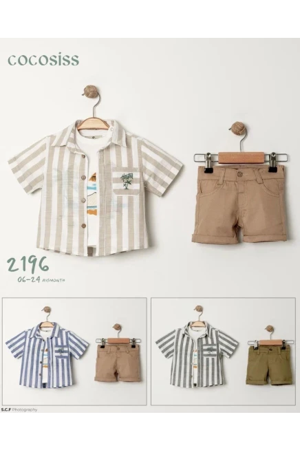 6-24 شهر صبي بدله قميص مع شورت