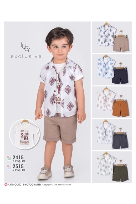 6-9 YEAR Boy SHORTS SET WITH SHIRT