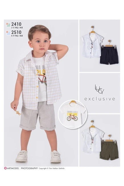 Gömlekli Tişörtlü  Takım