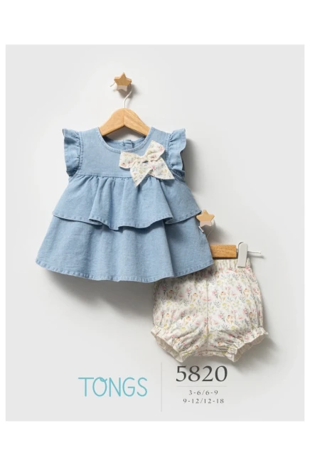 3-18 MONTH Girl SHORT SET WITH BLOUSE