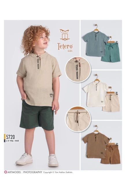 Gömlekli Şort Takım