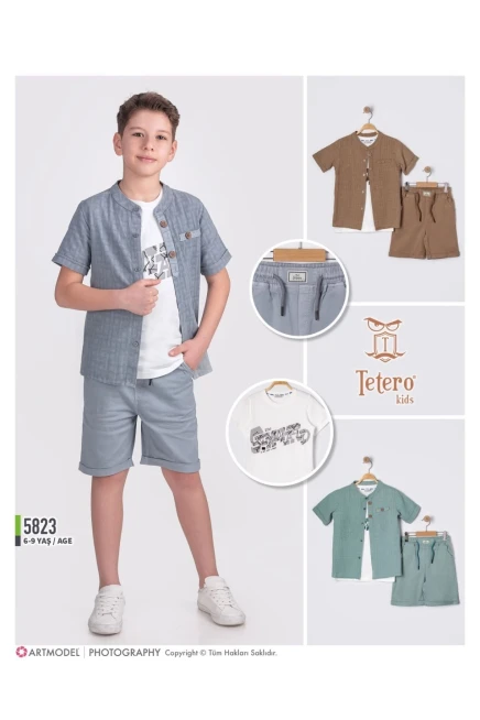 Gömlekli Şort Takım