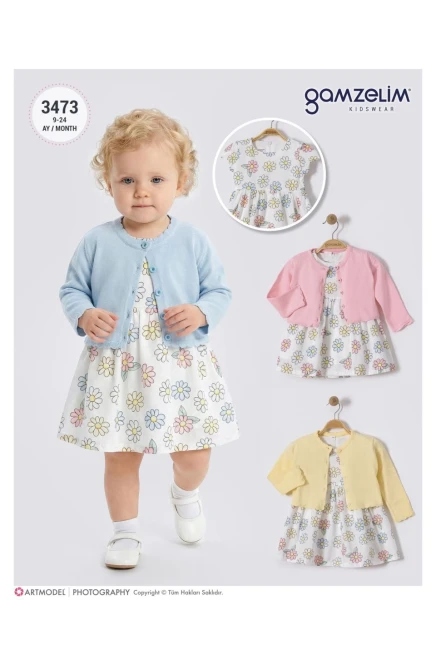 Kot Ceketli Bluzlu Etekli Takım