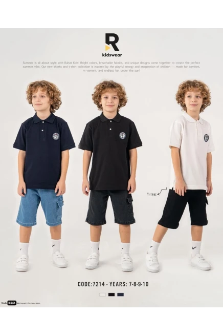 7-10 سنة صبي بدله تيشرت مع شورت