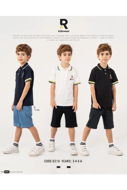 3-6 سنة صبي بدله تيشرت مع شورت