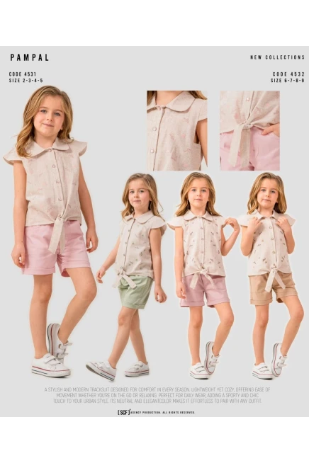 6-9 ГОДА девочка Блуза-костюм