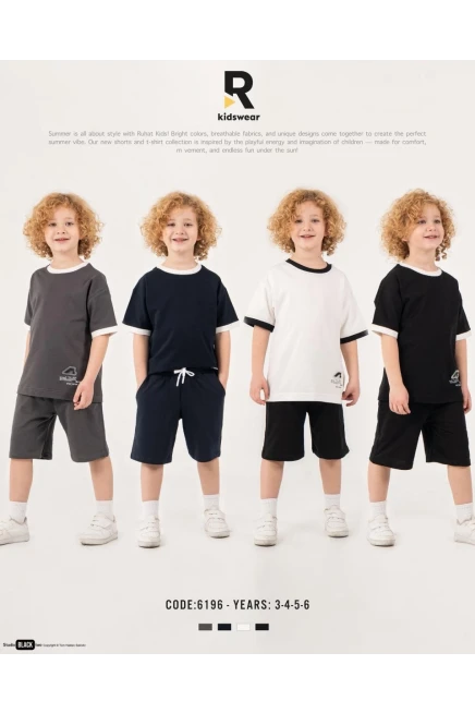 3-6 YEAR Boy SHORTS SET WITH T-SHIRT