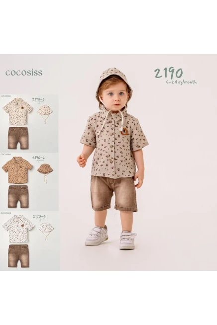 6-24 شهر صبي بدله قميص مع شورت