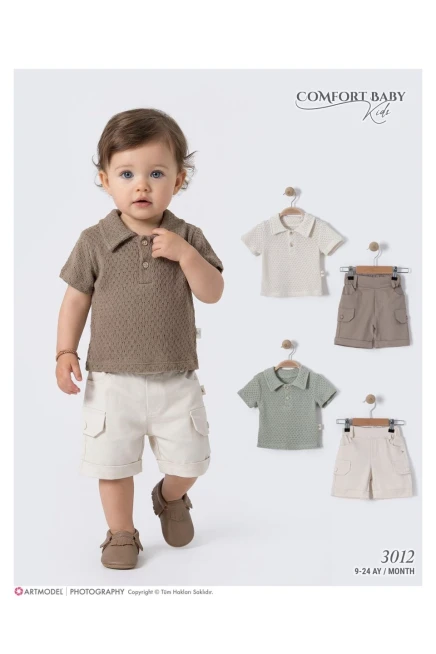9-24 MONTH Boy SHORTS SET WITH T-SHIRT