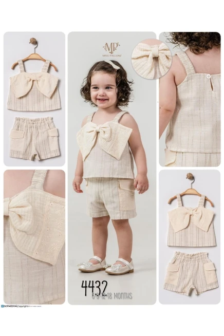 6-18 месяц девочка Блуза-костюм