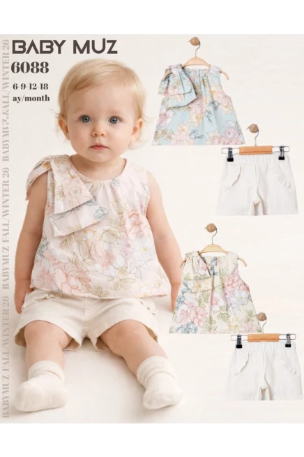 6-18 месяц девочка Блуза-костюм