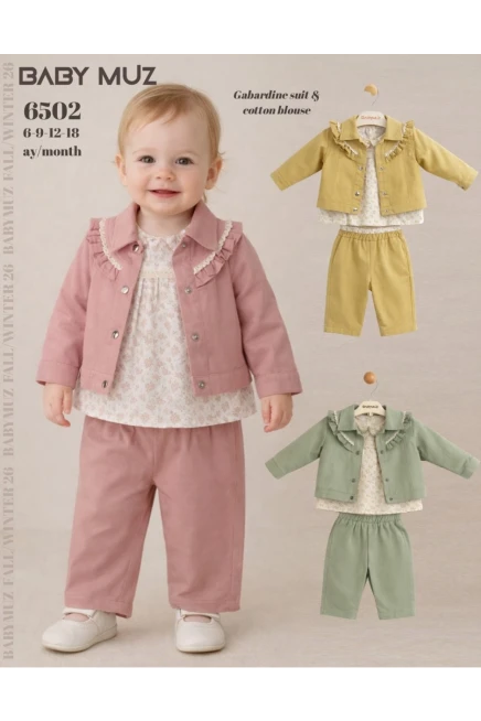 6-18 месяц девочка Костюм с пиджаком и брюками