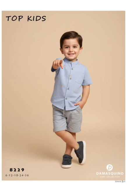 Gömlekli Şort Takım