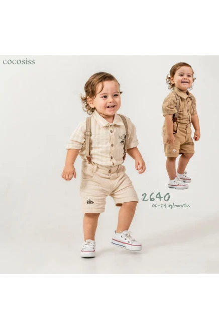 6-24 месяц мальчик Рубашка шорты костюм