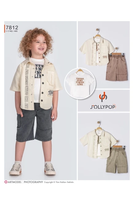 2-5 سنة صبي بدله قميص مع شورت