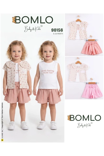 Gömlekli Tişörtlü Şort Takım