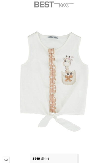 Dinazor Baskılı Fırfırlı Gömlek