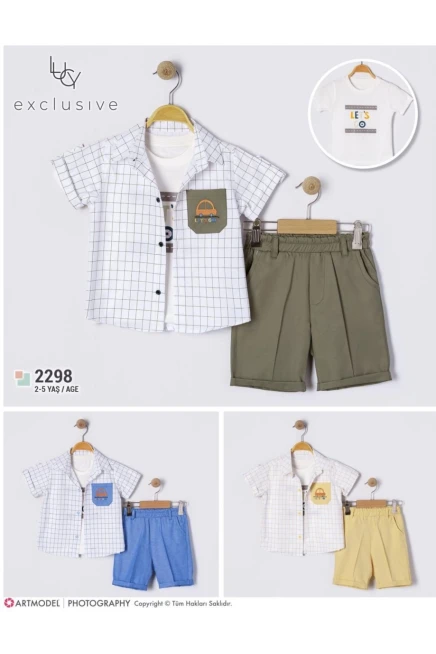 Gömlekli Şort Takıom