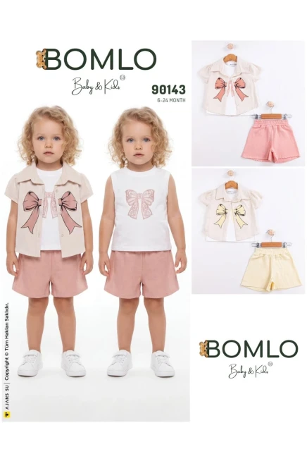 Gömlekli Tişörtlü Şort Takım 