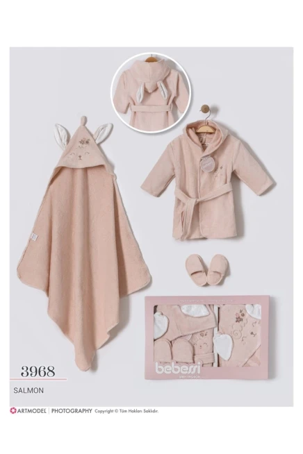 Havlu Bornoz Terlik Set