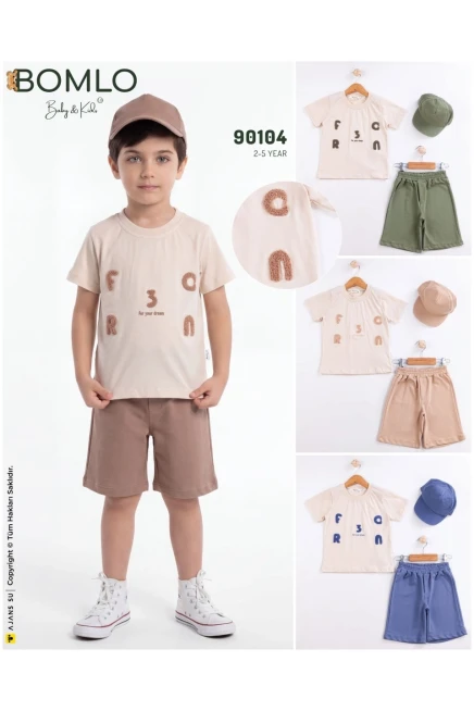 2-5 سنة صبي بدله تيشرت مع شورت