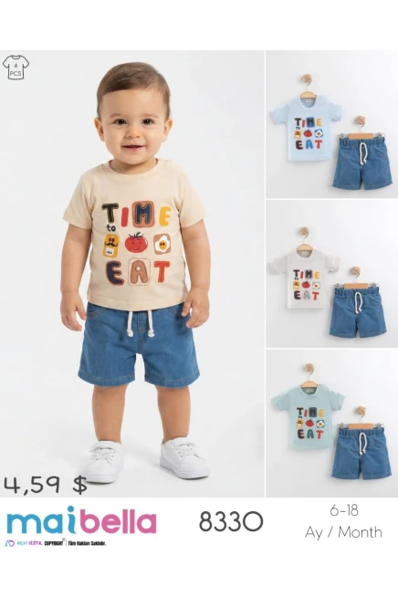 Tişörtlü Şort Takım