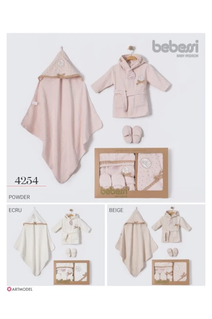 Havlu Bornoz Terlik Set