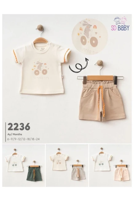 6-24 MONTH Boy SHORTS SET WITH T-SHIRT