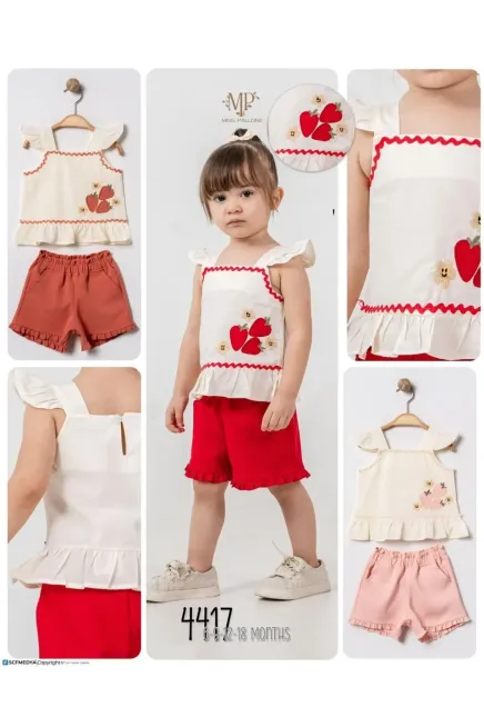 6-18 MONTH Girl SHORT SET WITH BLOUSE