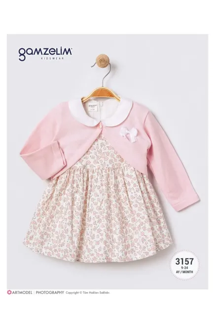 Bolerolü Çıtır Çiçekli Elbise