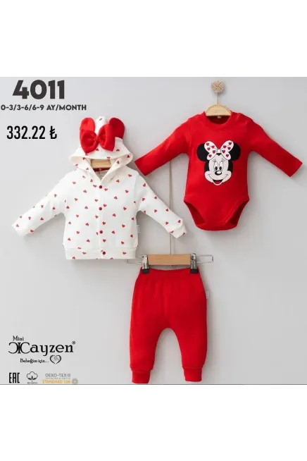 3-12 MONTH Girl PANT SUIT WITH JACKET